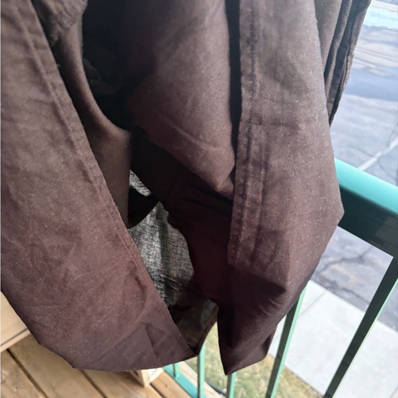 🆕☘️Dylan Black Linen Blend Sleeveless Midi Dress Ruffle V-Neck Boho Size Medium - Picture 12 of 16